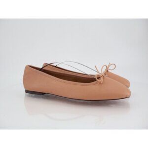 Madewell The Anelise Leather Ballet Flats Nude Tan Pointed Toe Women’s Size 10